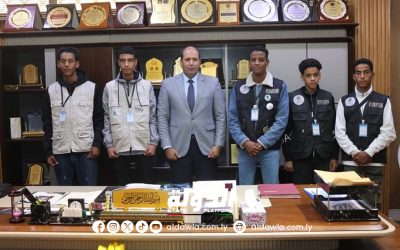 وزير الشباب يبحث سبل دعم فريق فزان للريبوتات وتذليل الصعوبات التي تواجههم