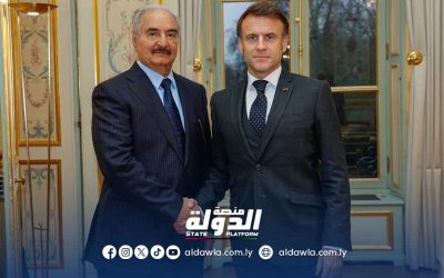 الرئيس الفرنسي يؤكد على الدور المحوري للقائد العام في العملية السياسية