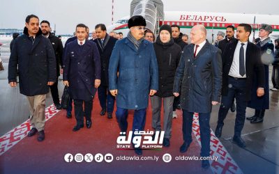 القائد العام يصل إلى بيلاروسيا في زيارة رسمية لبحث التعاون بين البلدين