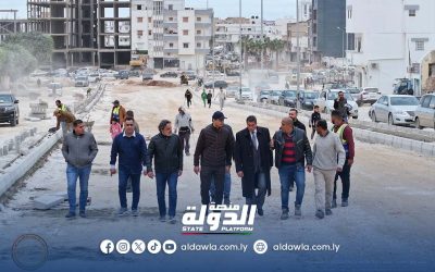 مدير صندوق الإعمار يتفقد مشروع توسعة وتطوير منحدر باب شيحا