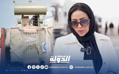 الحكومة الليبية ترسل معدات كهربائية إلى ترهونة لدعم الشبكة الكهربائية