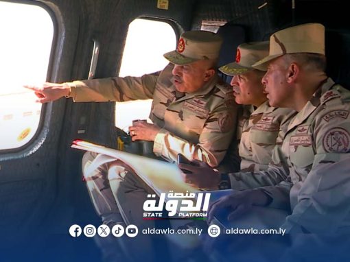 رئيس أركان الجيش المصري يتفقد إجراءات التأمين على الحدود مع ليبيا