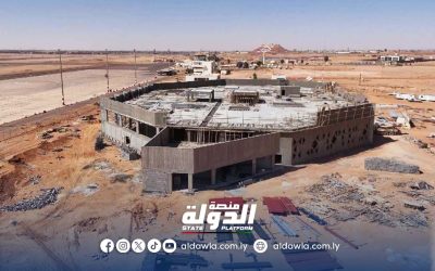 الجهاز الوطني للتنمية يواصل أعمال التشطيب في صالة مطار سبها الدولي