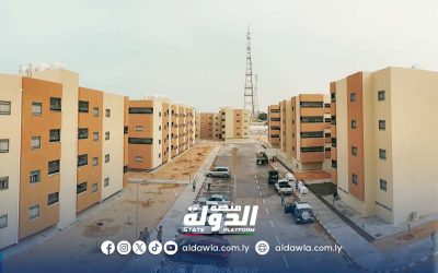 الجهاز الوطني للتنمية يسلم عمارات سكنية للمواطنين بعد ترميمها في سرت