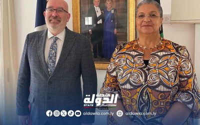تيته تبحث مع السفير البريطاني دعم المجتمع الدولي لحل الأزمة الليبية