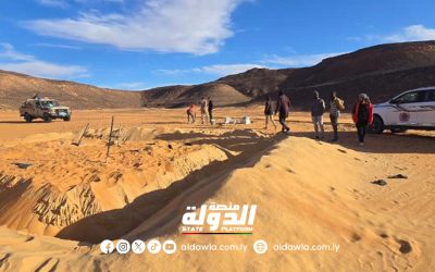 النيابة العامة تشرع في جمع عينات البصمة الوراثية من 58 جثة تم دفنهم بمدينة الكفرة.