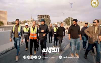 المهندس بلقاسم حفتر يتابع مشاريع الإعمار في مدينة أجدابيا
