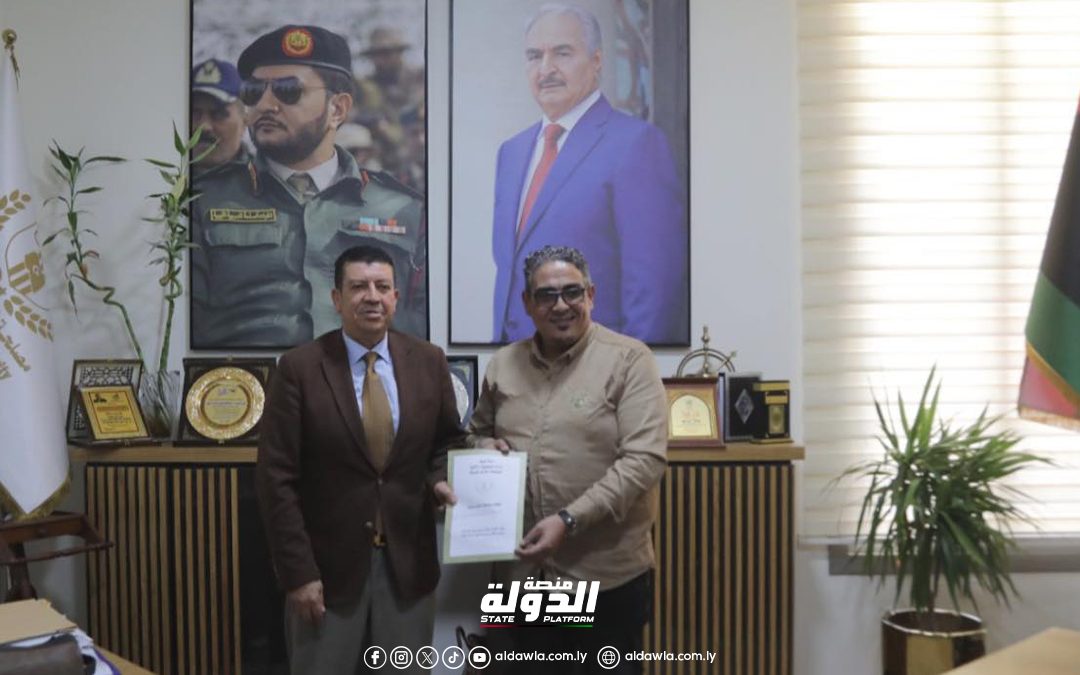 وزارة الشؤون الاجتماعية تستلم قطع أراضي لمركز التوحد بنغازي