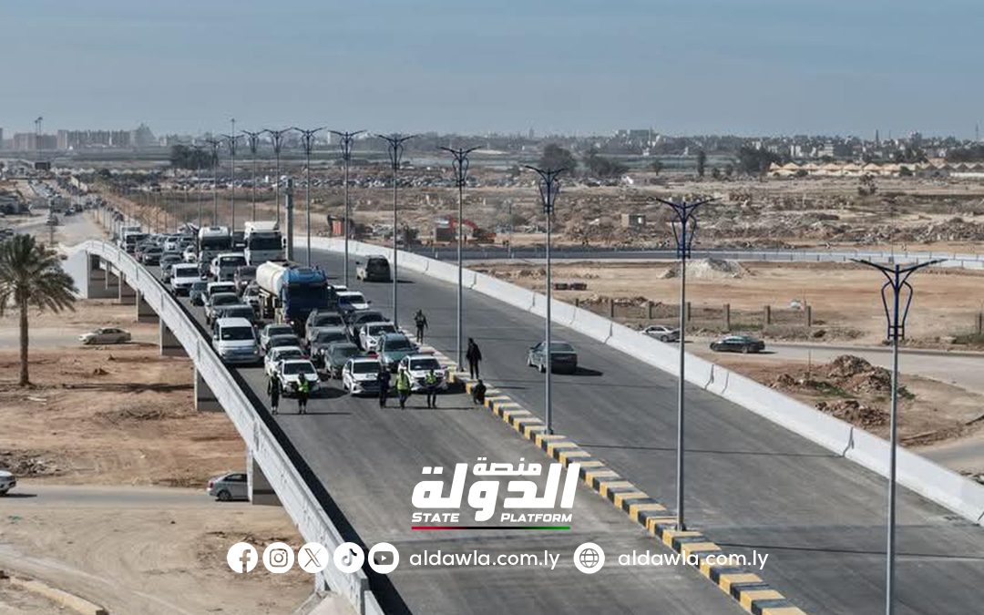 افتتاح جسر حي السلام في مدينة بنغازي مؤقتا لتخفيف الازدحام