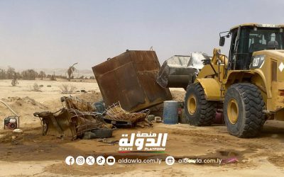 حملة أمنية شاملة في زلة لهدم أوكار تهريب الوقود والبشر