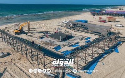 ضمن فعاليات “رمضان بنغازي” …تجهيز ملاعب على شاطئ منطقة الصابري