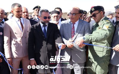 بلدية سرت تحتفل باستقبال أول سفينة تجارية لميناء المنطقة الحرة بعد توقف دام 14عاما
