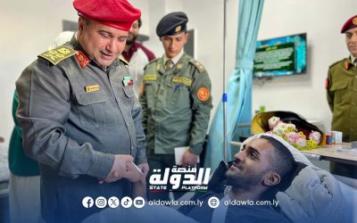 الأمين العام للقيادة العامة يزور جرحى القوات المسلحة ويشيد بتضحياتهم