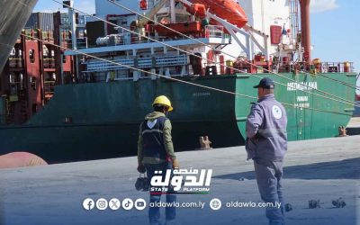 رصيف المنطقة الحرة جليانة يستقبل 60 سفينة تجارية ونفطية خلال فبراير