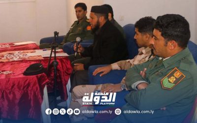 رئاسة أركان القوات البرية تنظم محاضرات لتعزيز القيم الدينية والوطنية لدى الجنود