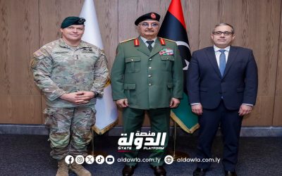 المشير حفتر يؤكد على أهمية الدور المحوري للولايات المتحدة الأمريكية في حل الأزمة الليبية