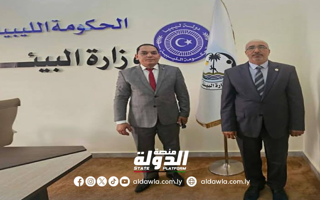 وزير البيئة بالحكومة الليبية يناقش سبل دعم القطاع الصحي في المنطقة الجنوبية