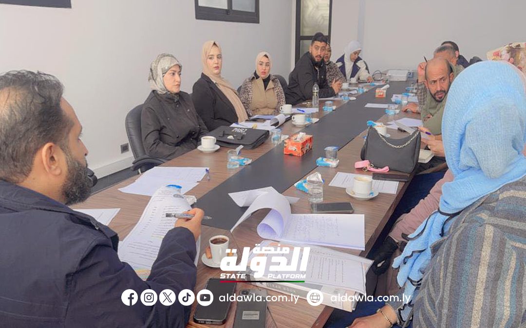 لجنة حصر بيانات القطاع الصحي تناقش وضع جدول زمني لتنفيذ عملية الحصر