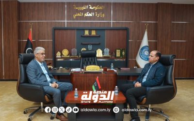 وزارة الحكم المحلي تبحث سبل تعزيز التعاون مع وزارة الدفاع لدعم المشاريع التنموية