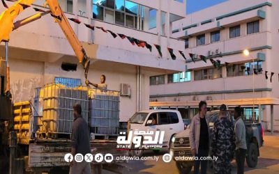 إدارة العمليات الأمنية توزع الوقود مجانًا على المواطنين في سبها