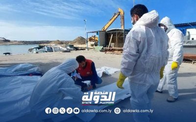 العثور على جثث مجهولة بالقرب من ميناء بمدينة الزاوية