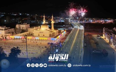 افتتاح مشروع جسر الصحابة بمدينة درنة