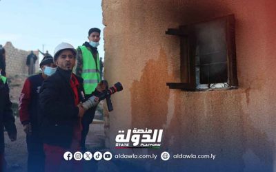 27 منزلاً تضررت بفعل الحرائق خلال يومين في الأصابعة
