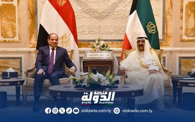السيسي وأمير الكويت يؤكدان ضرورة تسوية شاملة للأزمة الليبية وتوحيد المؤسسات تحت سلطة تنفيذية موحدة