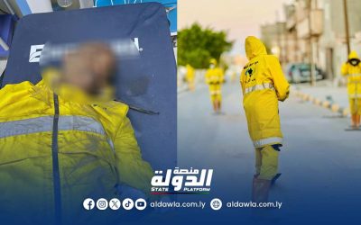 أجدابيا: تسليم سائق المركبة المتسبب في حادث دهس عامل نظافة إلى المباحث الجنائية