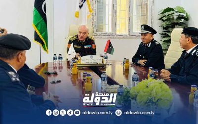 الفريق عبدالباسط أبوغريس يجري زيارة رسمية لمديرية أمن سبها لتعزيز التنسيق الأمني