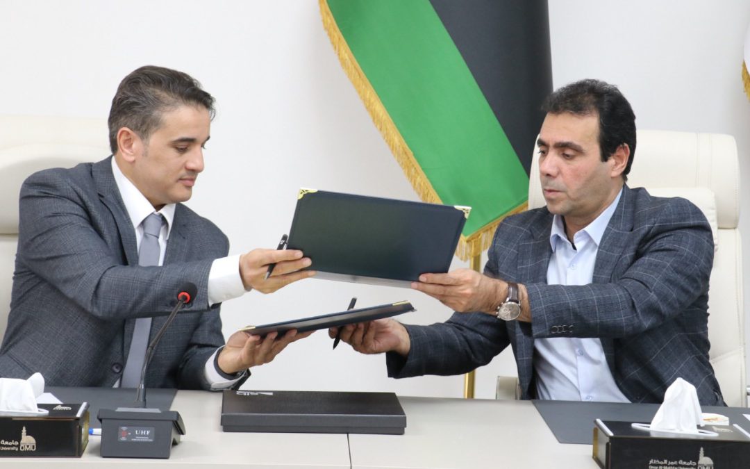 مذكرة تفاهم بين الوطنية للنفط وشلمبرجير وجامعة عمر المختار لدعم البحث العلمي وتطوير الكوادر