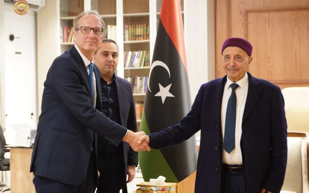 المستشار صالح يلتقي سفيري بريطانيا وفرنسا ويبحث دعم المسار السياسي والانتخابات