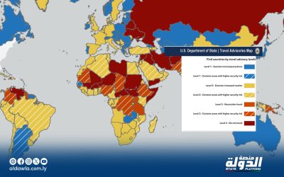 الولايات المتحدة تصدر تحذيراً من السفر إلى ليبيا بالمستوى الرابع